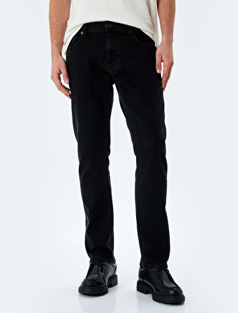 Normal Bel Pamuklu Slim Fit Jean Pantolon - Brad Jean