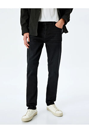 Cep Detaylı Pamuklu Slim Fit Jean Pantolon - Brad Jean