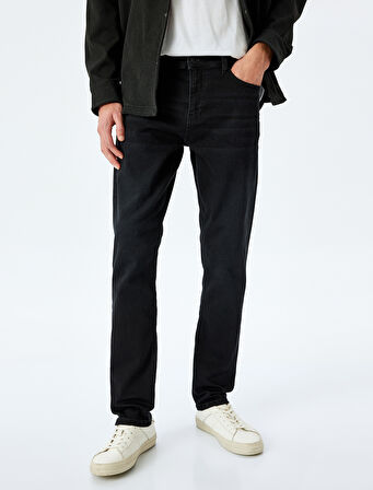 Cep Detaylı Pamuklu Slim Fit Jean Pantolon - Brad Jean