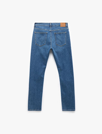 Normal Bel Pamuklu Straight Fit Jean Pantolon - Mark Jean