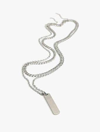 Charm Detaylı 2'li Zincir Kolye