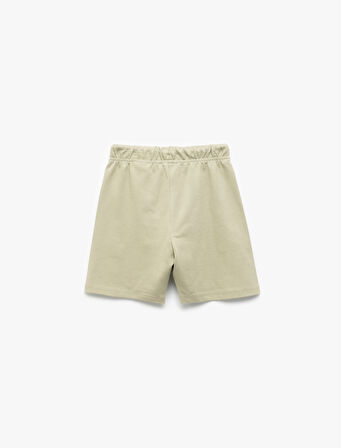 Pamuklu Beli Bağcıklı Basic Şort