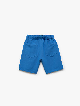 Beli Bağlamalı Cepli Basic Keten Şort