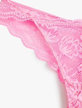 Floral Dantelli Brazilian Külot