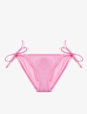Astarlı Parlak Yanları Bağlamalı İpli Bikini Altı