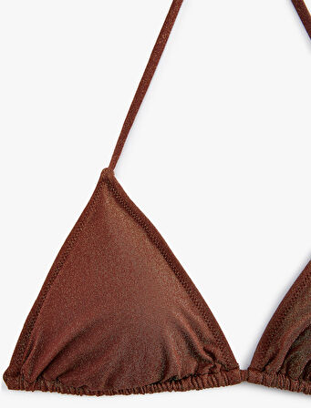 Simli İpli Üçgen Bikini Üstü