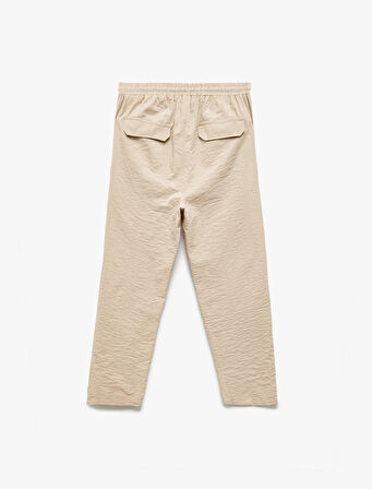 Beli Bağlamalı Cepli Balon Form Pantolon