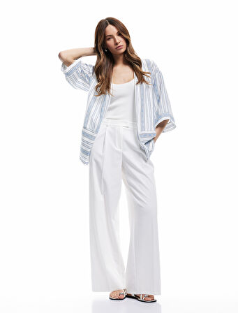 3/4 Geniş Kol Oversize Kimono Ceket
