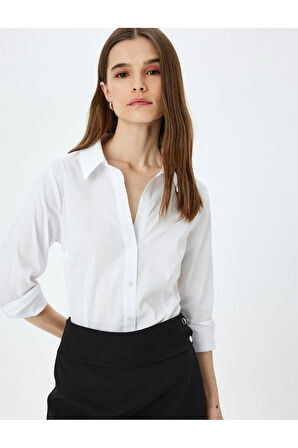 Koton Kadın / Kız Beyaz Gömlek (Model Kodu: 5Sak60046Uw000 )