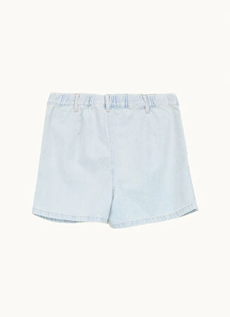 Koton Orta Bel Normal Açık İndigo Kadın Şort 5SAL40006MD