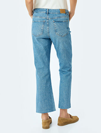 Crop İspanyol Paça Denim Pantolon - Kick Flare Jean