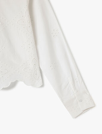 Düğmeli Fisto Detaylı Uzun Kollu Klasik Yaka Gömlek