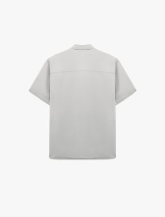 Düğmeli Klasik Yaka Kapaklı Cep Detaylı Rayon Regular Fit Viskon Kısa Kollu Gömlek