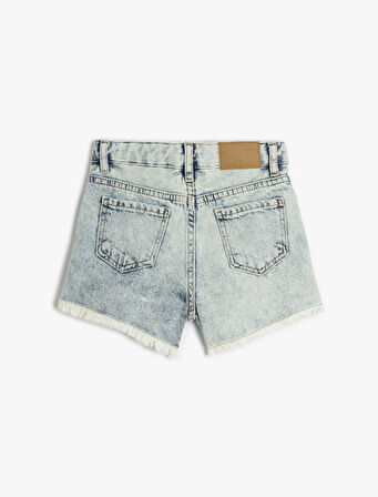 Pamuklu Basic Denim Şort