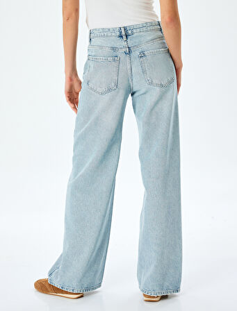 Normal Bel Loose Straight Fit Jean Pantolon