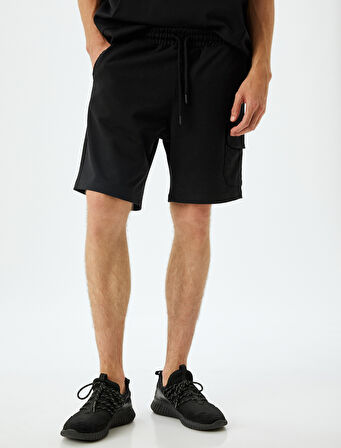 Spor Şort Beli Bağcıklı Cep Detaylı