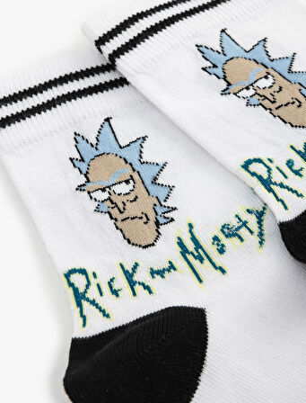 Soket Pamuk Karışımlı Lisanslı Rick And Morty Çorap