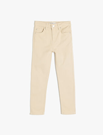 Beli Ayarlanabilir Lastikli Pamuklu Slim Fit Pantolon