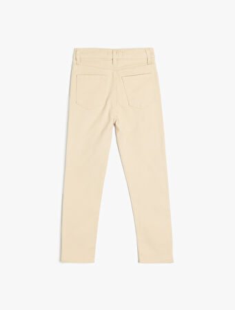 Beli Ayarlanabilir Lastikli Pamuklu Slim Fit Pantolon