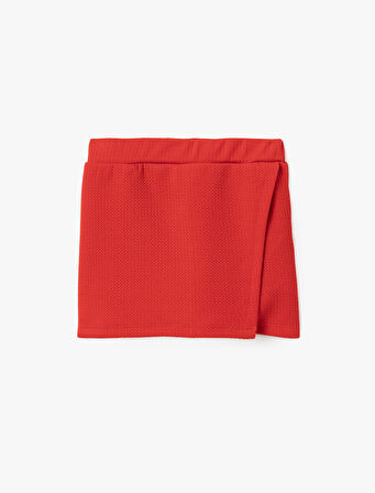 Beli Lastikli Basic Mini Şort Etek