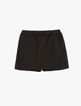 Beli Lastikli Basic Mini Şort Etek