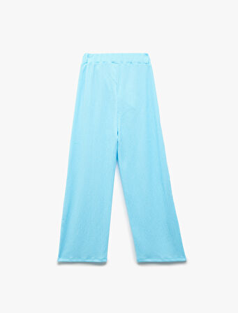 Bağlama Detaylı Basic Bol Paça Pantolon