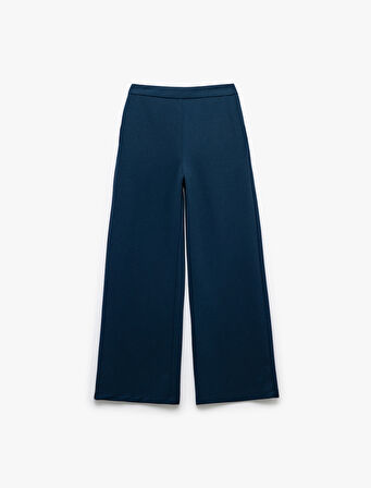 Beli Lastikli Cepli Basic İspanyol Paça Pantolon