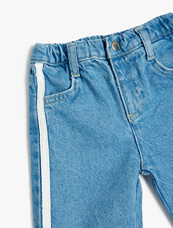 Jogger Kargo Pantolon Cepli Şerit Detaylı Pamuklu 