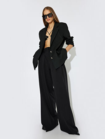 Koton X Zeynep Bastık - Blazer Ceket Kruvaze Düğmeli Cepli