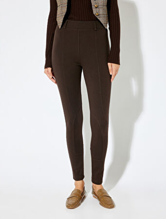 Koton X Sima Tarkan - Tayt Pantolon Nervür Detaylı Standart Bel Skinny