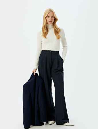 Koton X Sima Tarkan - Balıkçı Yaka Triko Kazak Uzun Kollu Slim Fit