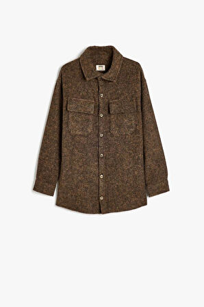 Koton Erkek Çocuk Gömlek Çift Kapaklı Cepli Uzun Kollu