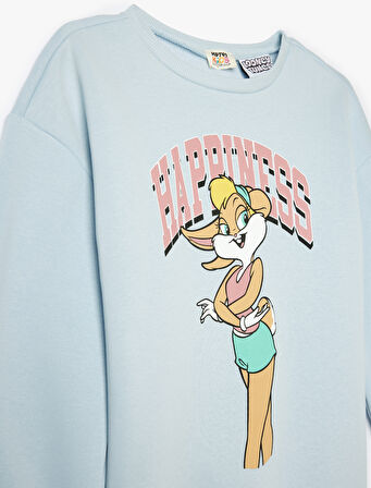 Lola Bunny Sweat Lisanslı Bisiklet Yaka Uzun Kollu Şardonlu