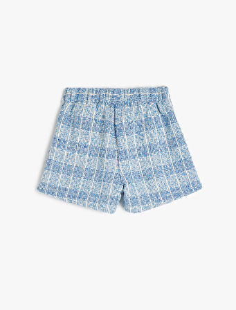 Düğme Detaylı Tüvit Şort