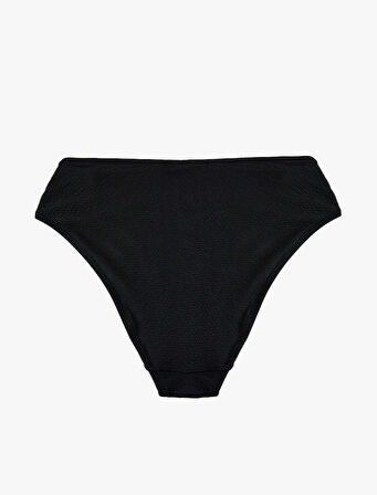 Astarlı Yüksek Bel Dokulu Bikini Altı