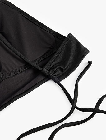 Arkası Bağlama Detaylı Bralet Bikini Üst