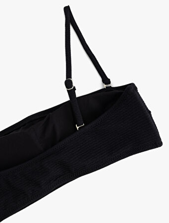 Astarlı Hafif Dolgulu Çıkarılabilir Askılı Straplez Bikini Üstü