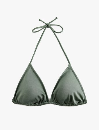 Astarlı İpli Üçgen Bikini Üstü