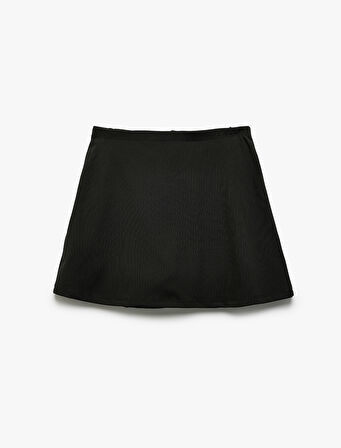 Yüksek Bel Slim Fit Spor Şort Etek