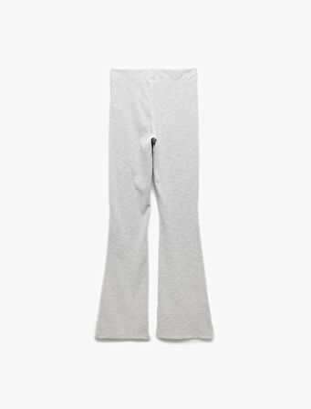 Rahat Kalıp Yumuşak Dokulu İşleme Detaylı Fitilli Pijama Altı