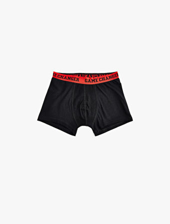 Beli Lastikli Pamuklu 3'lü Boxer Seti