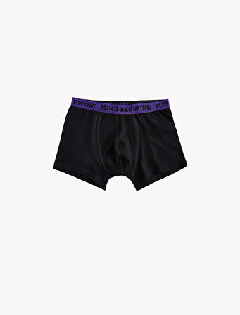 Beli Lastikli Pamuklu 3'lü Boxer Seti