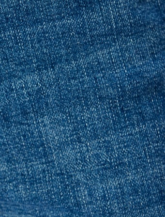 Düşük Bel İspanyol Paça Slim Fit Düğmeli Cepli Kot Pantolon - Flare Jean