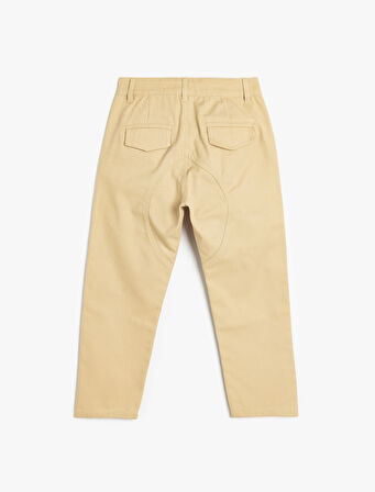 Cep Detaylı Pamuklu Pantolon 