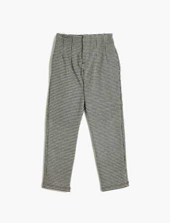 Havuç Pantolon Pile Detaylı Beli Lastikli Cepli