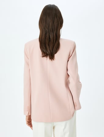 Kruvaze Oversize Blazer Ceket