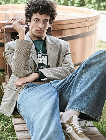 Cep Detaylı Pamuklu Bol Baggy Jean Pantolon