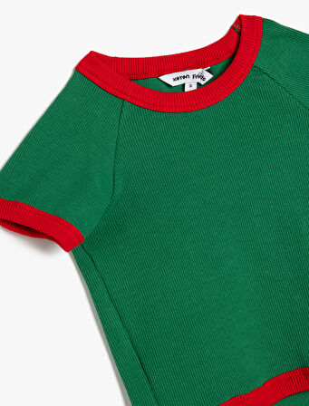 Bisiklet Yaka Baskılı Köpek Sweatshirt