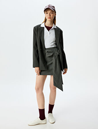 Mini Fiyonk Detaylı A Kesim Etek