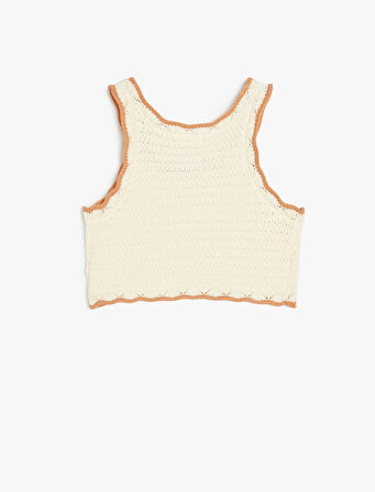 Pamuklu Ajurlu Askılı Triko Atlet